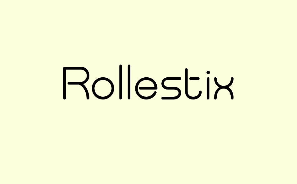 Rollestix font big
