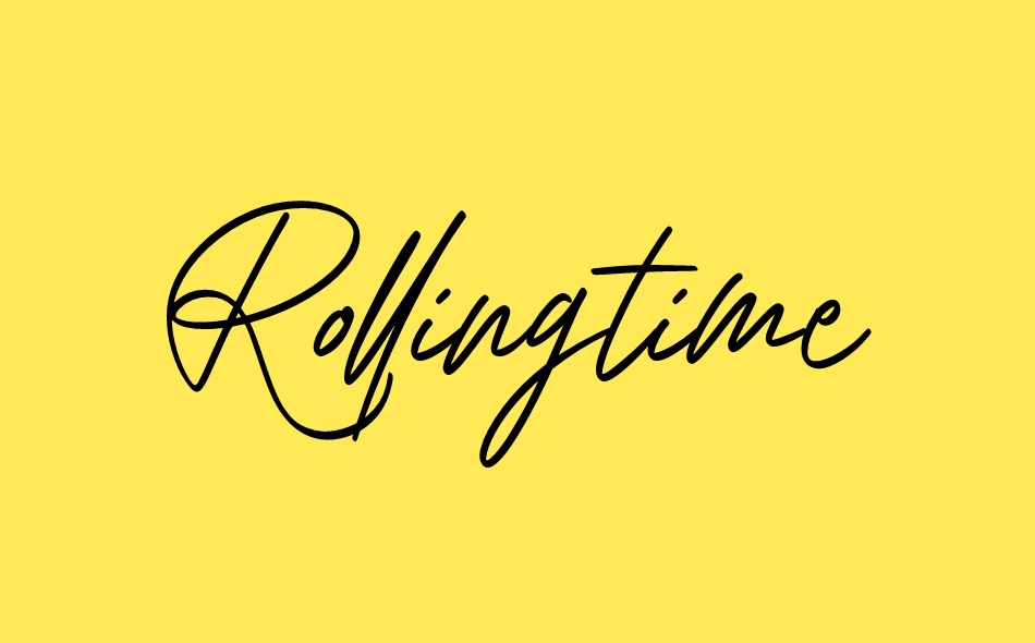 Rollingtime font big