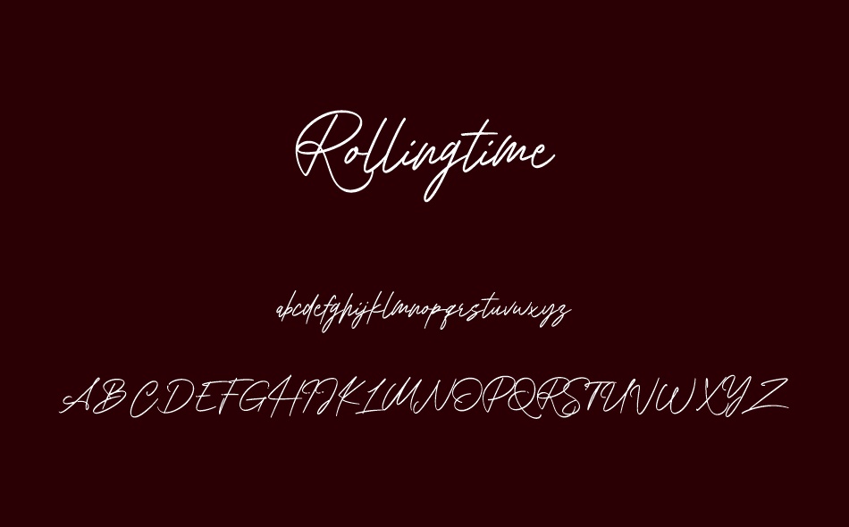 Rollingtime font