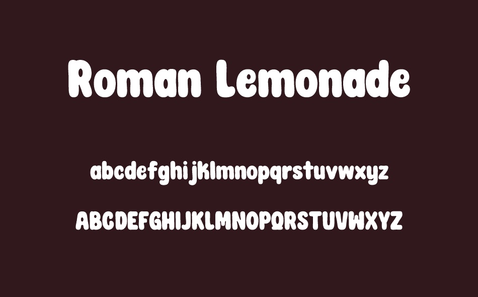 Roman Lemonade font