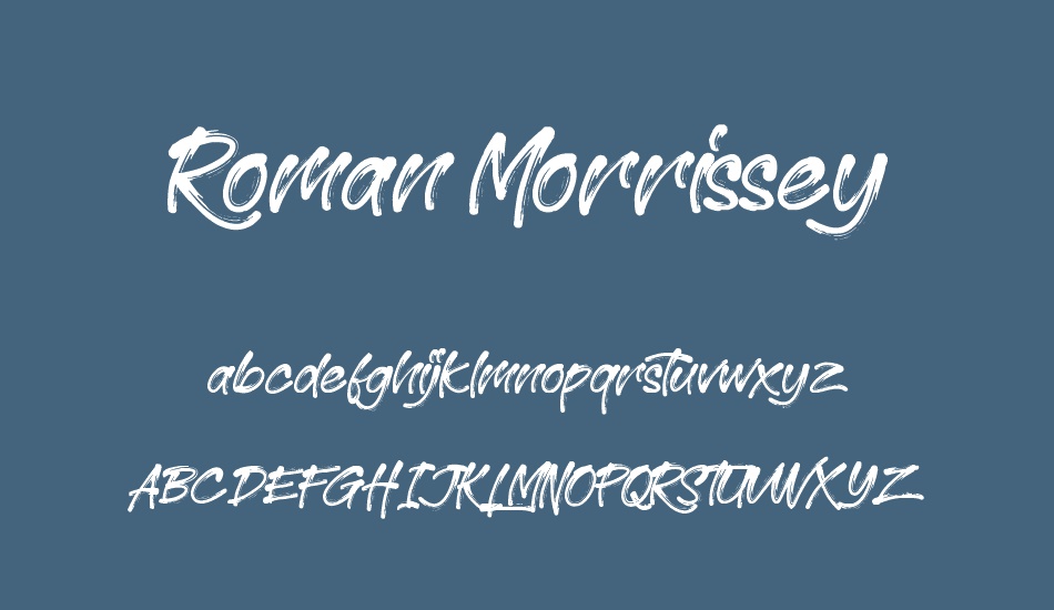 roman-morrissey-demo font