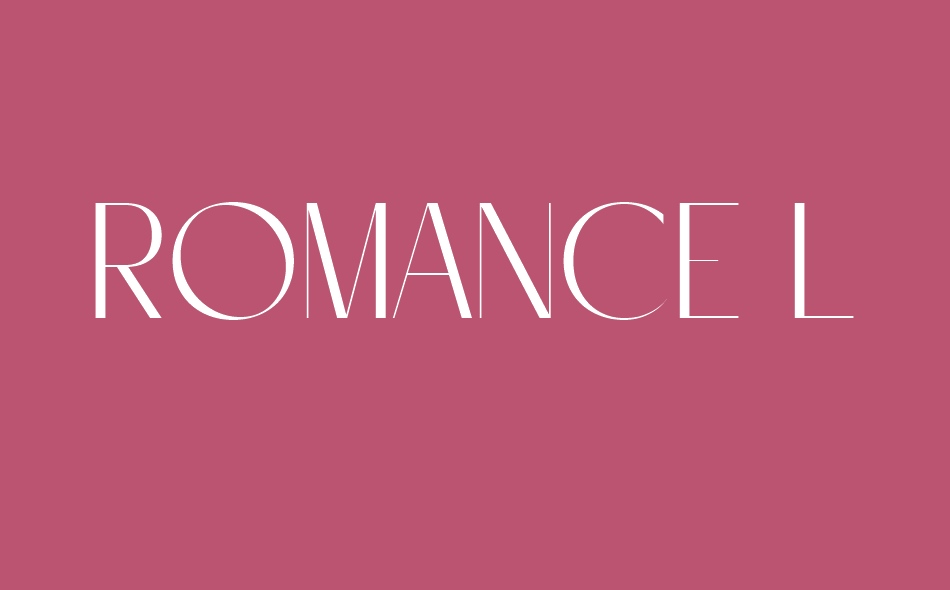 Romance Logic font big