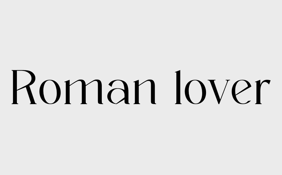 Romans Lovers font big