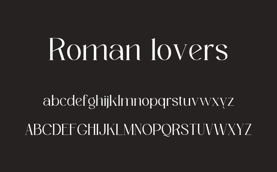 Romans Lovers font
