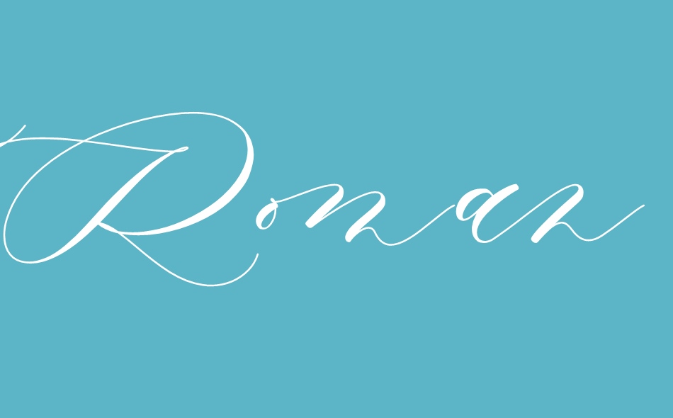 Romantic Soneta font big