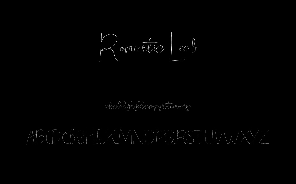 Romantic Leaf font