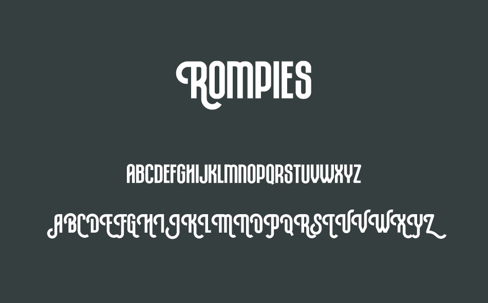 Rompies font