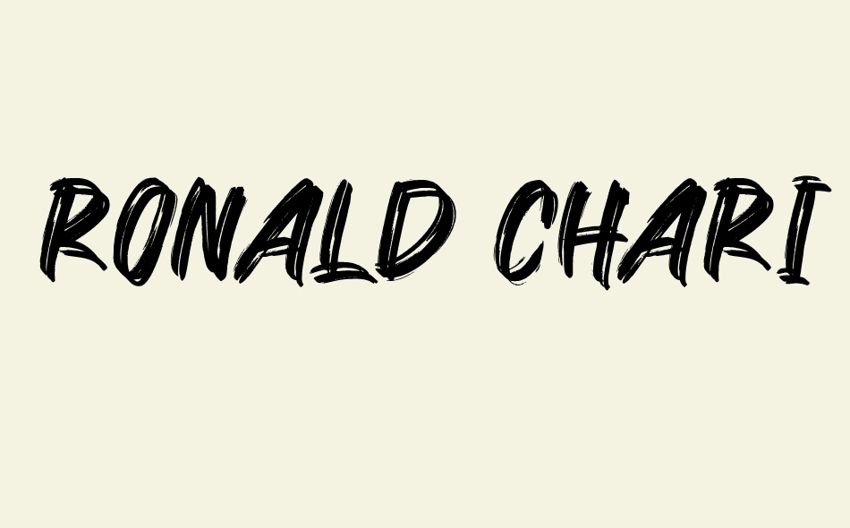 Ronald Charis font big