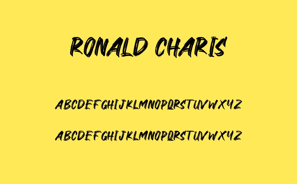 Ronald Charis font