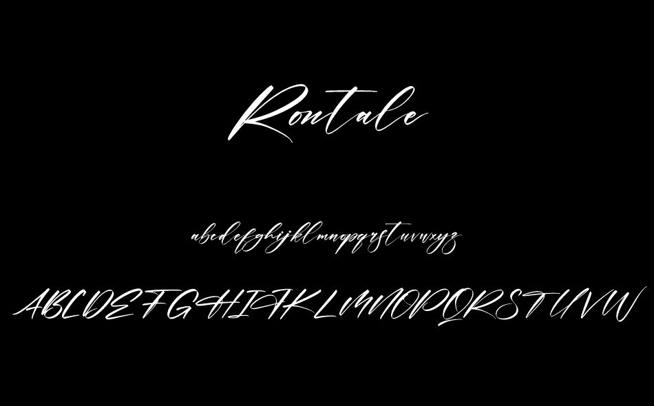 Rontale font