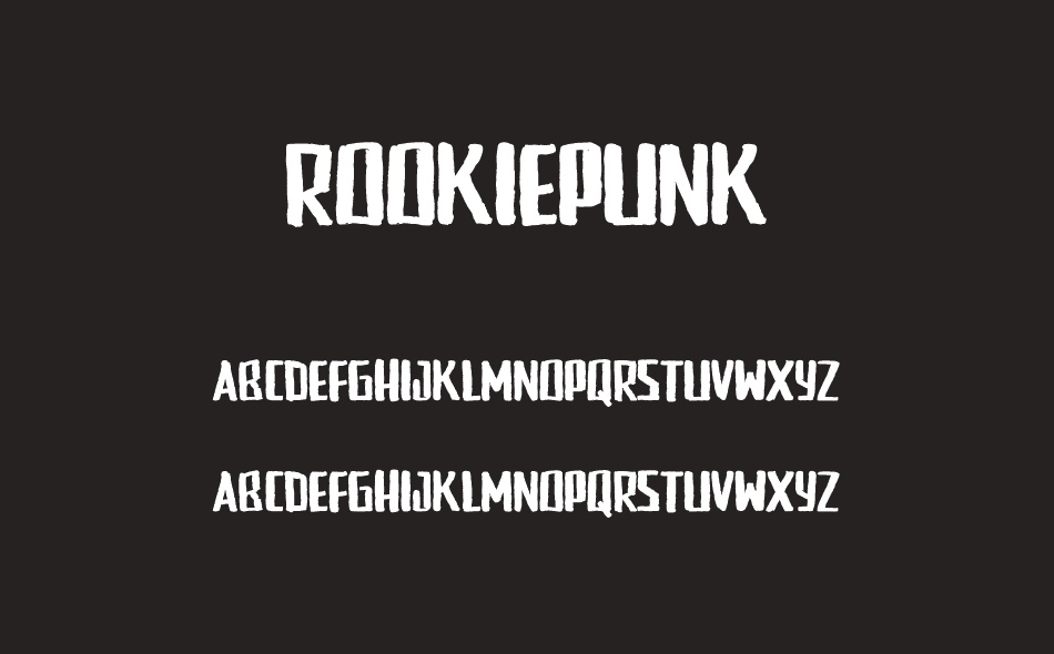 Rookie Punk font