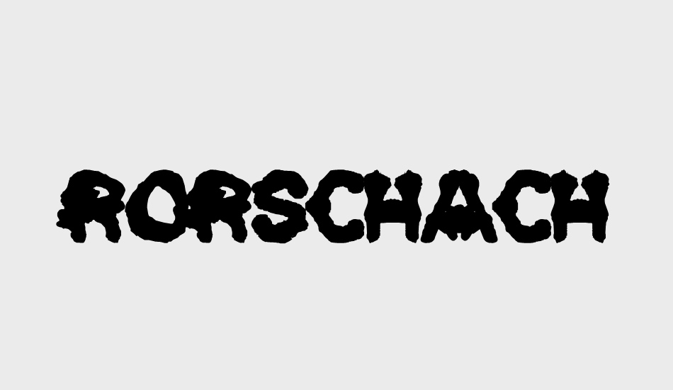 rorschach- font big