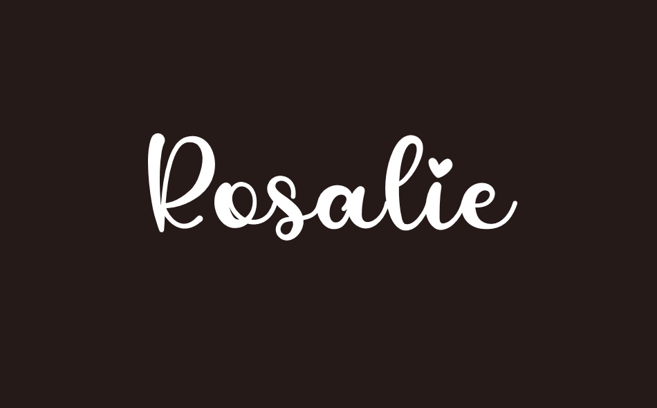 Rosalie font big