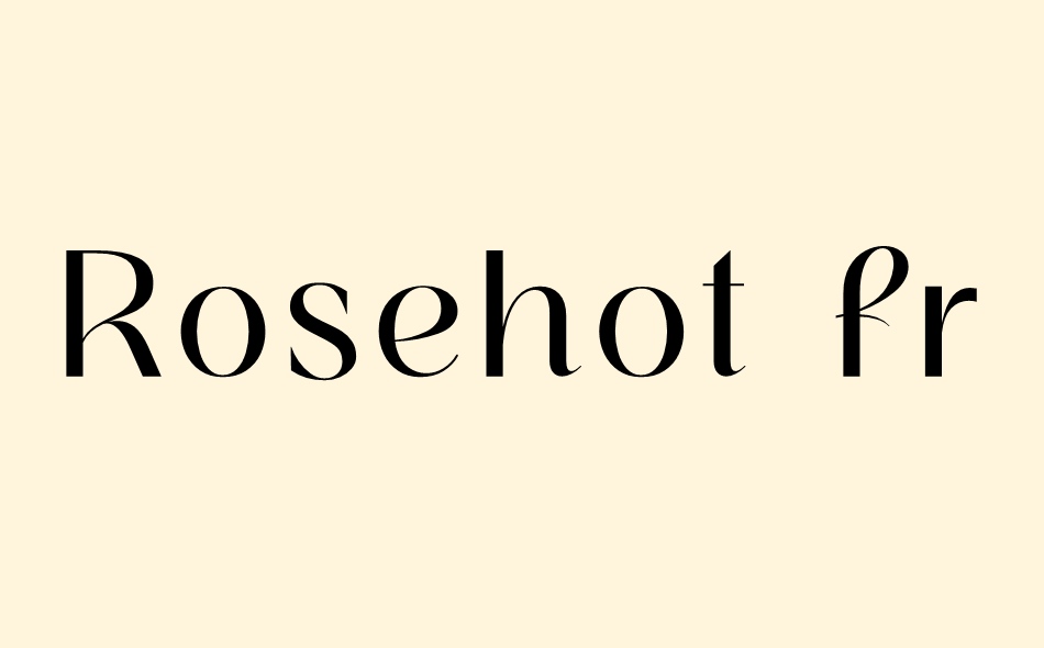 Rosehot font big