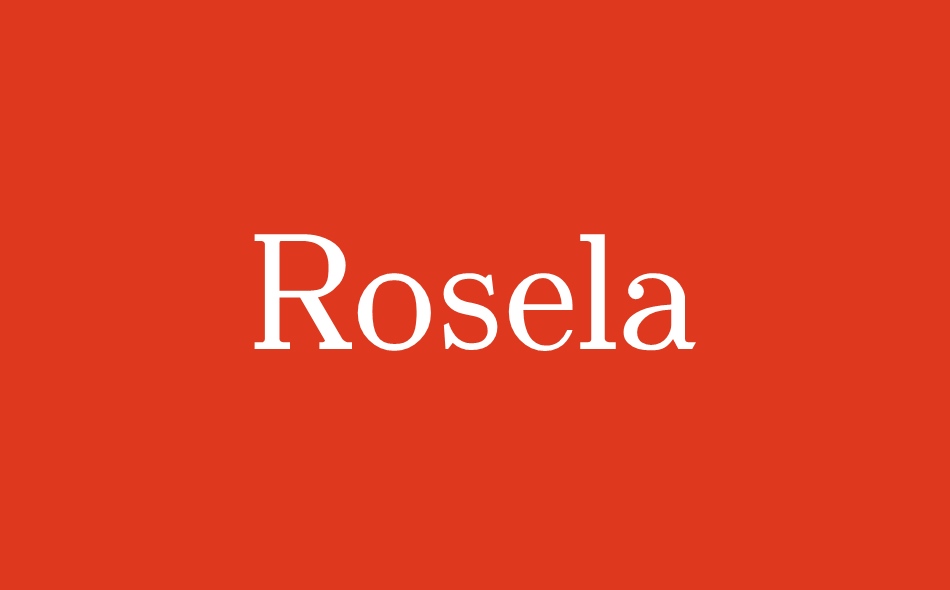 Rosela font big