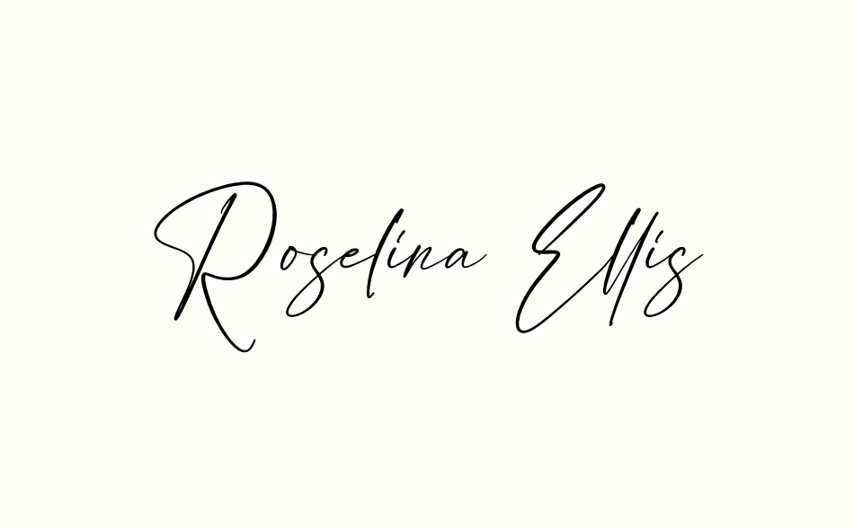 Roselina Ellis font big