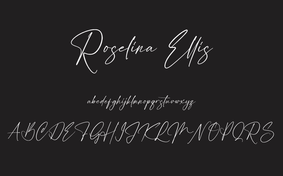 Roselina Ellis font
