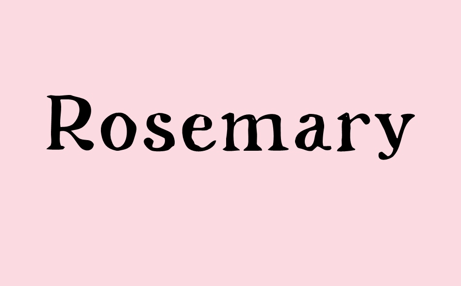 Rosemary font big