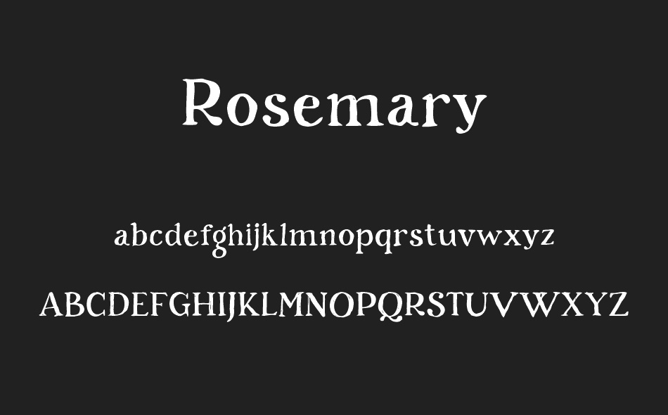 Rosemary font