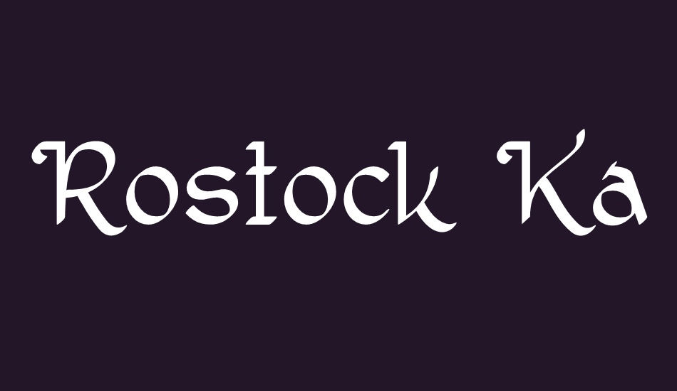rostock-kaligraph font big