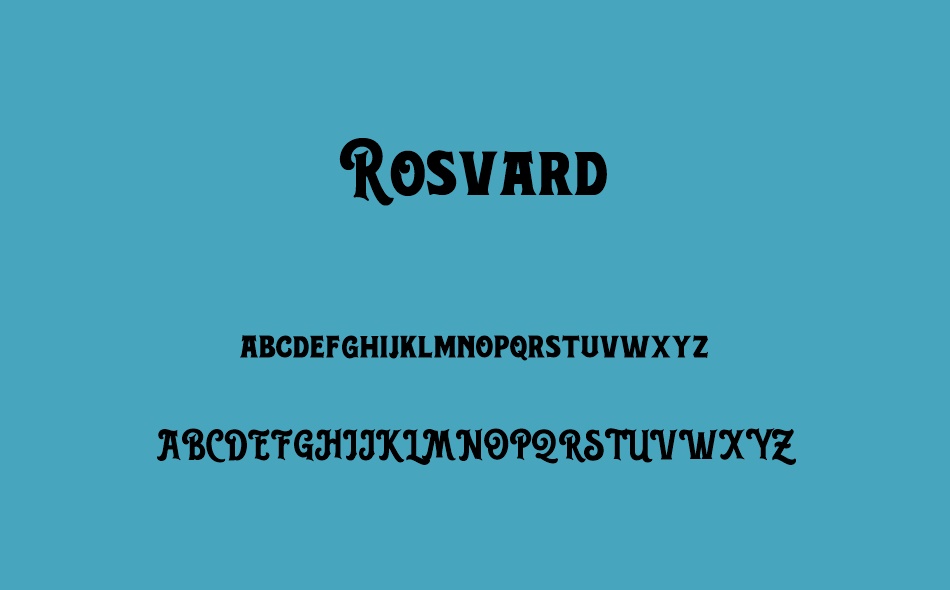 Rosvard font