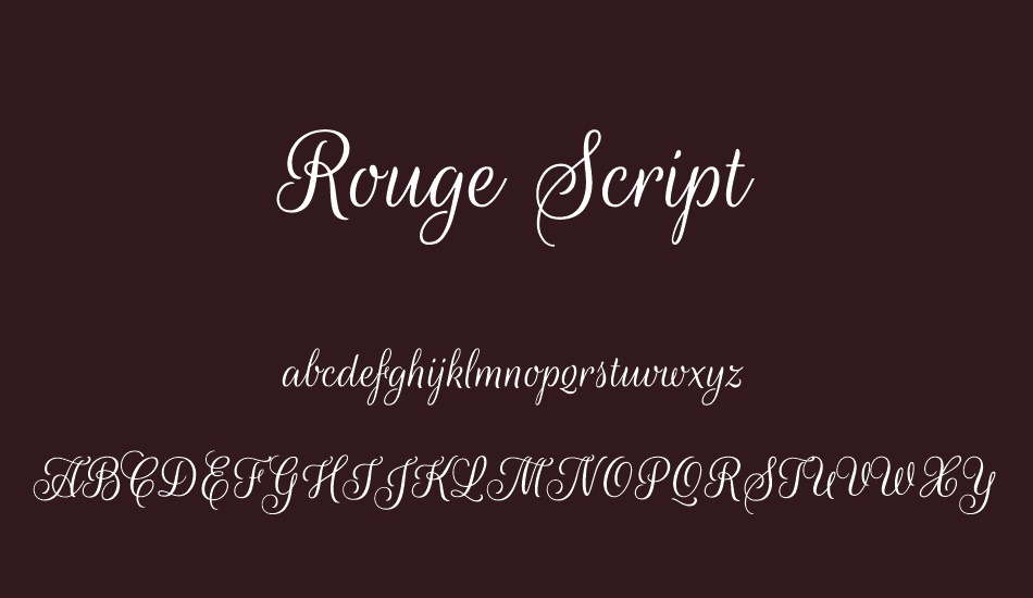 Download Rouge Script Free Font SVG Cut Files