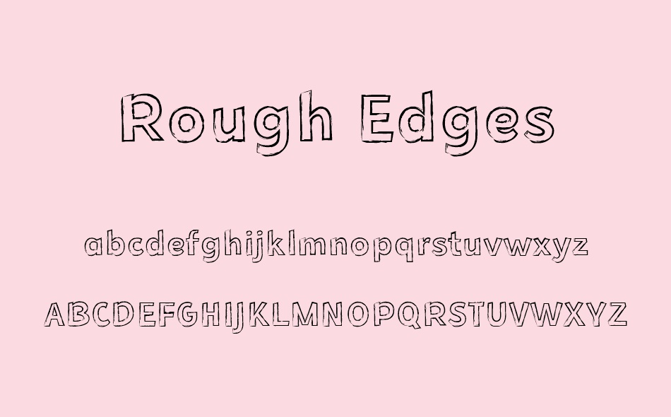 Rough Edges font