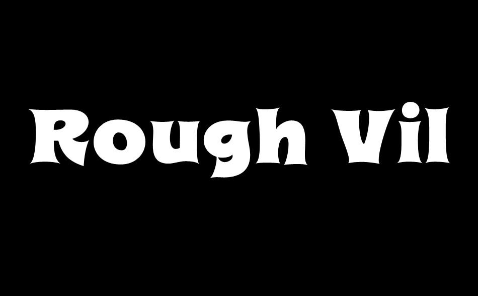 Rough Villain font big