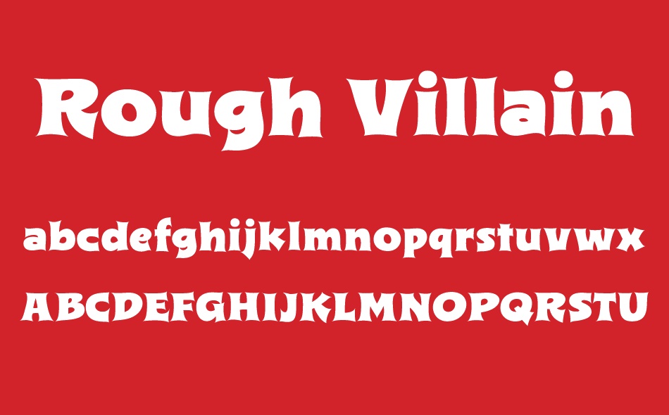 Rough Villain font