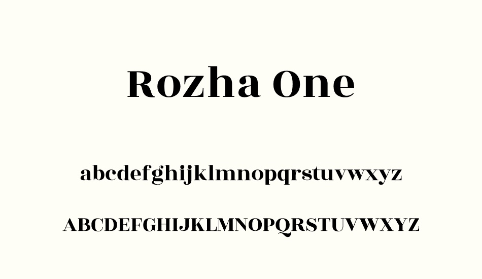 rozha-one font