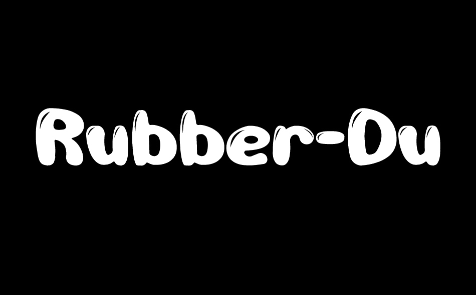 Rubber Duck font big