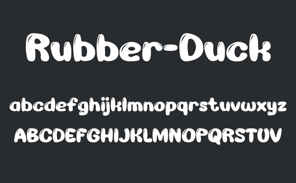 Rubber Duck font