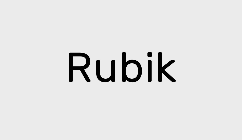 rubik font big