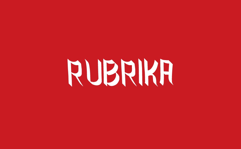 Rubrika font big