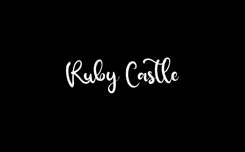 Ruby Castle font big