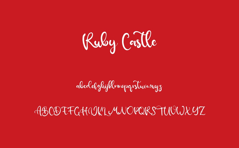 Ruby Castle font