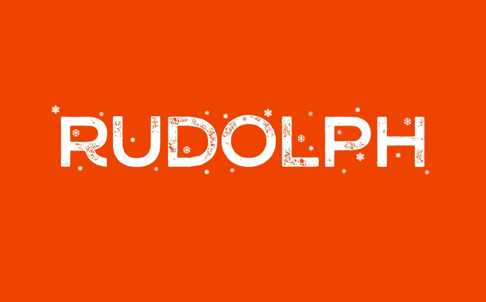 Rudolph font big