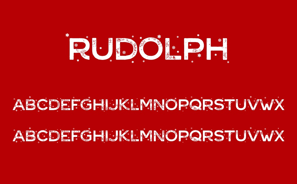 Rudolph font