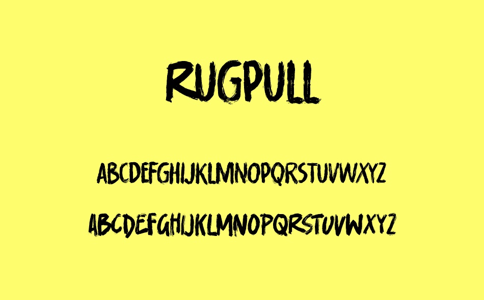 Rugpull font