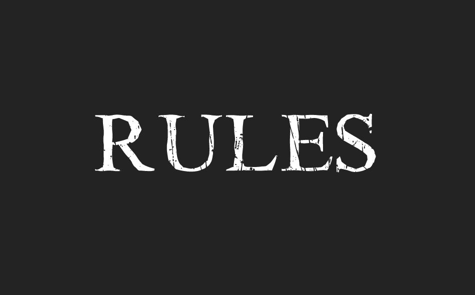 Rules font big