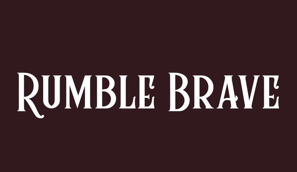 rumble-brave font big