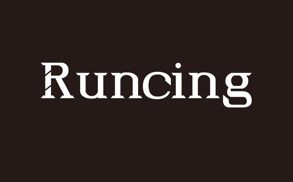 Runcing font big