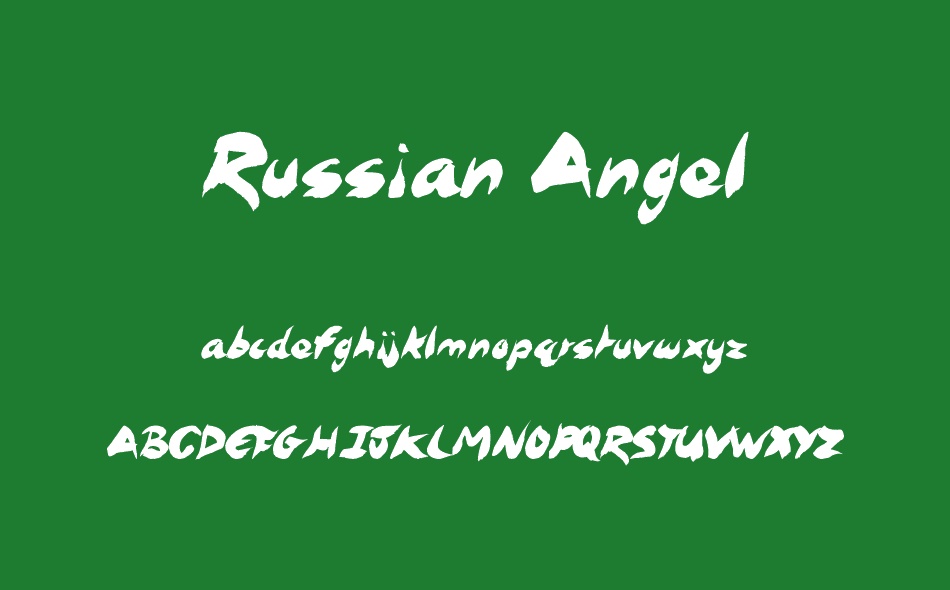 Russian Angel font
