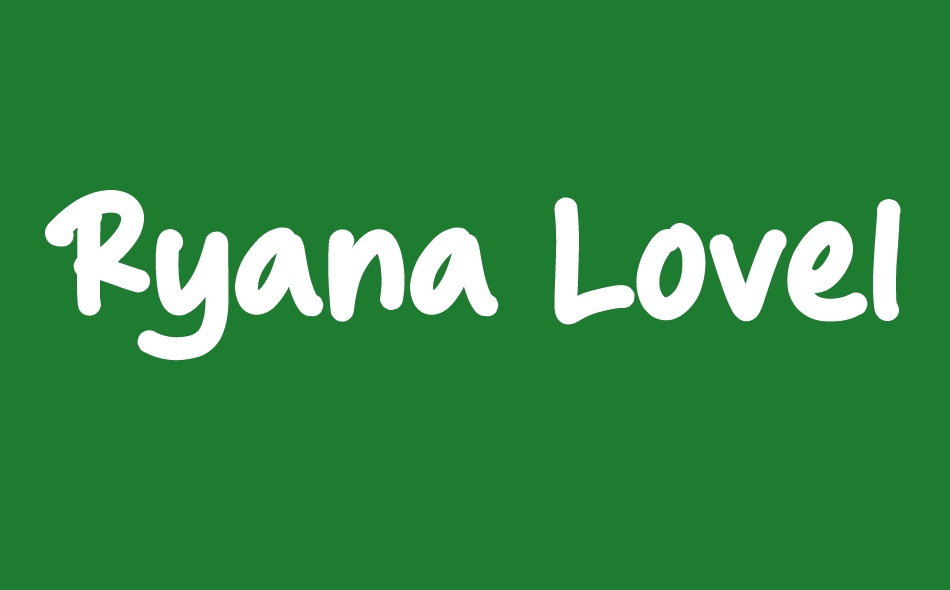 Ryana Lovely font big