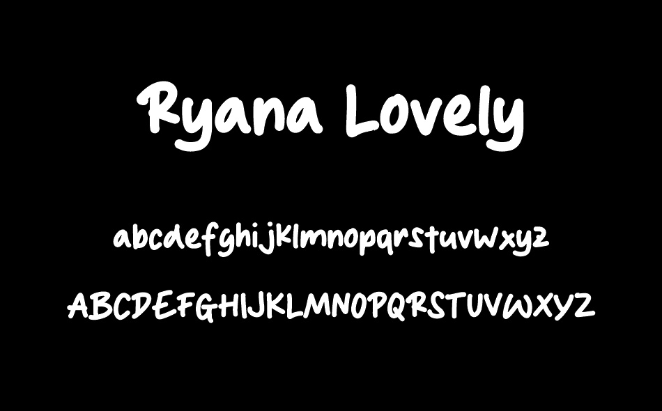 Ryana Lovely font