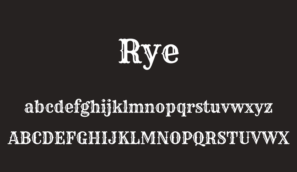 rye font