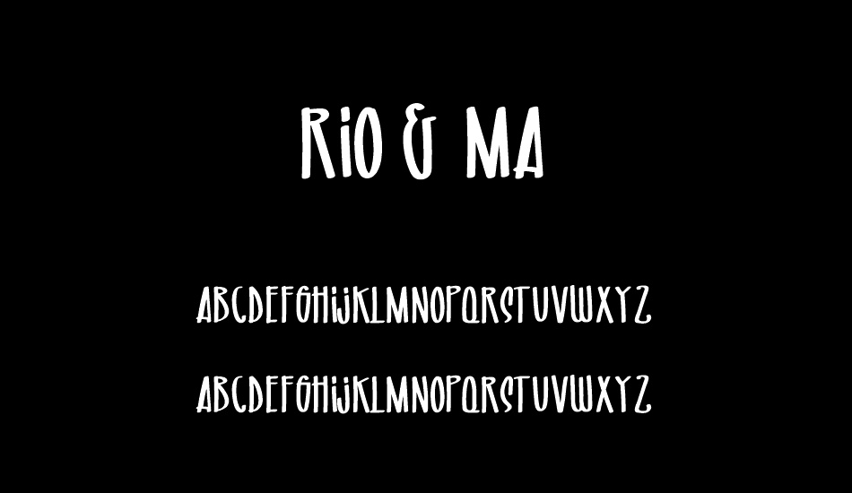 RIO & MA font