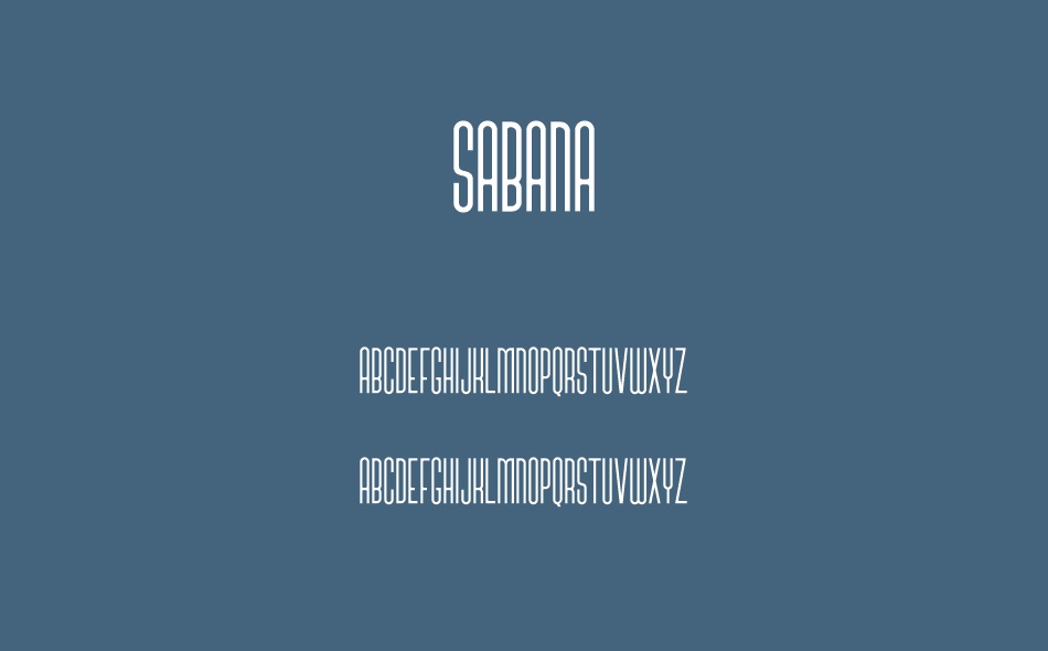 Sabana font