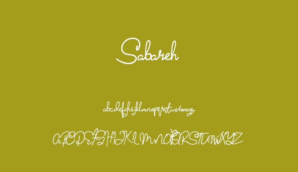 sabareh font