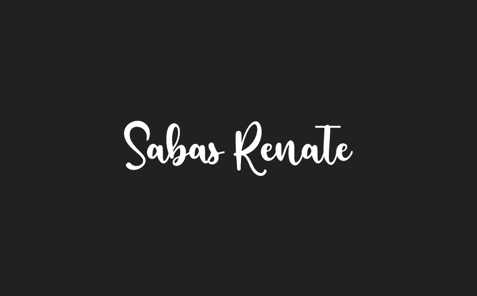 Sabas Renate font big